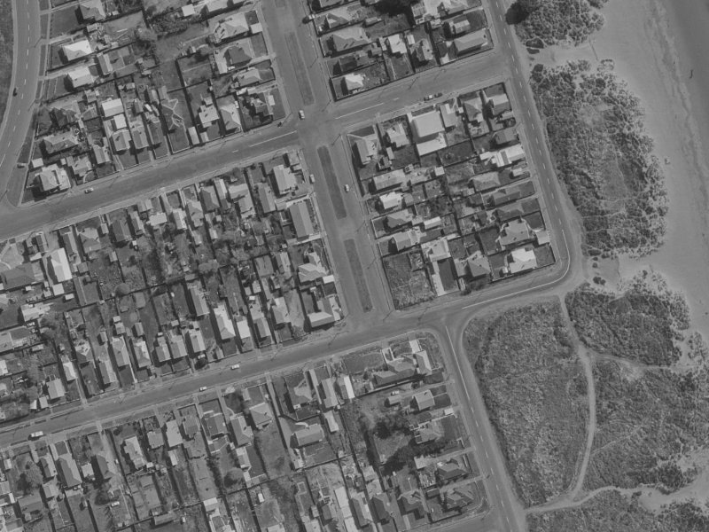 145 Oram Avenue from the air, 1970-1974
