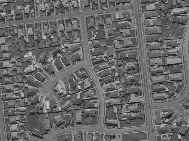 Camelot Street from the air, 1970-1974