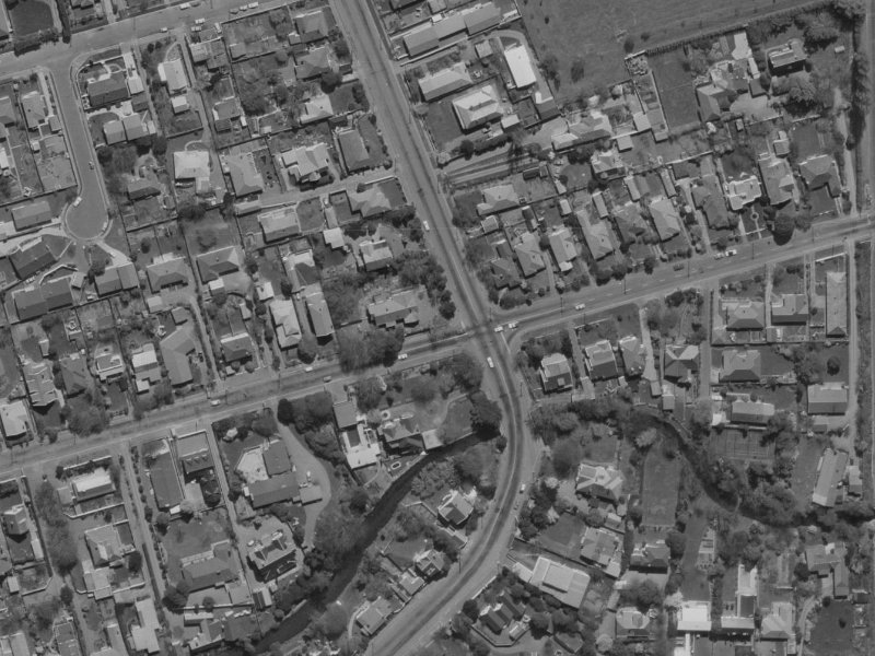 99 Glandovey Road from the air, 1970-1974