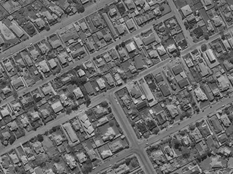 85 Office Road from the air, 1970-1974