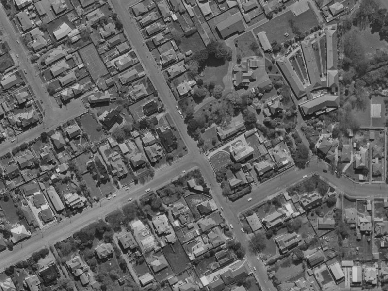 78 Bristol Street from the air, 1970-1974