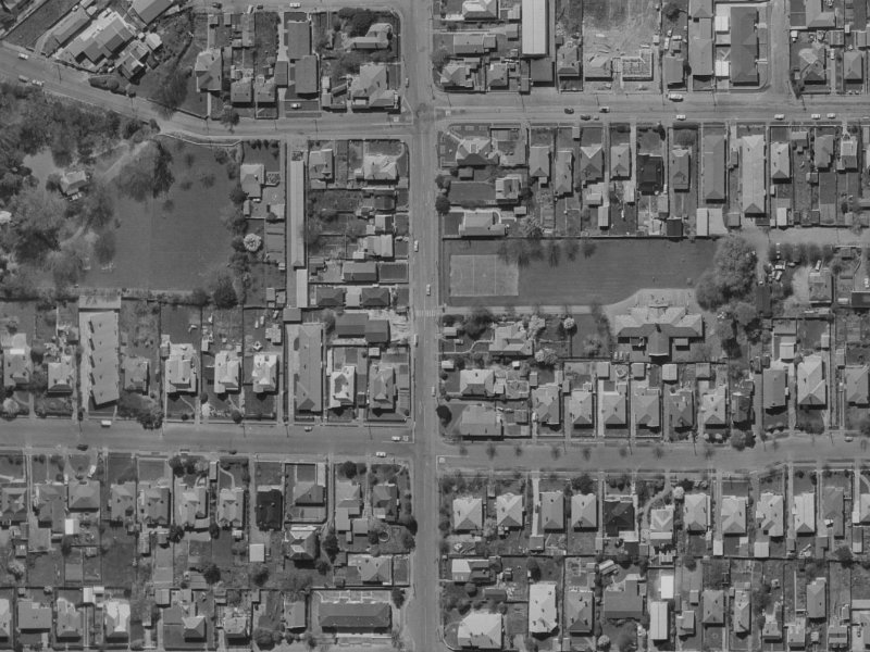 138 Springfield Road from the air, 1970-1974