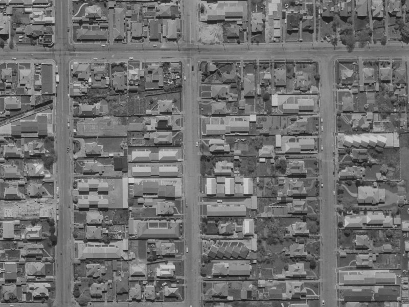 133 Geraldine Street from the air, 1970-1974
