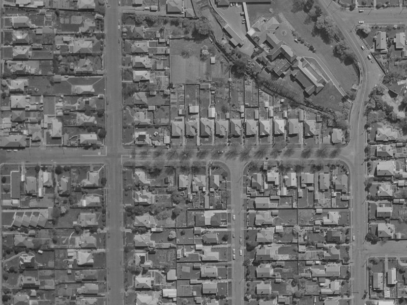 4 Dudley Street from the air, 1970-1974