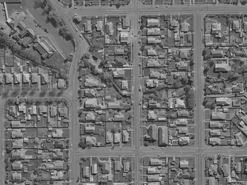 65 Petrie Street from the air, 1970-1974