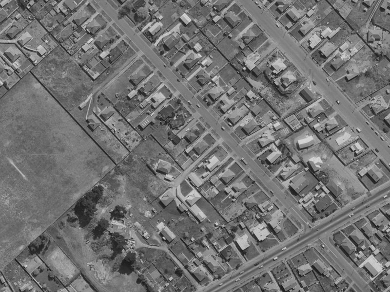 90 Marlow Road from the air, 1970-1974
