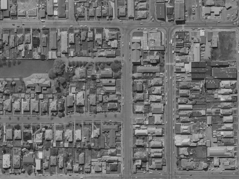 Columbo Street from the air, 1970-1974