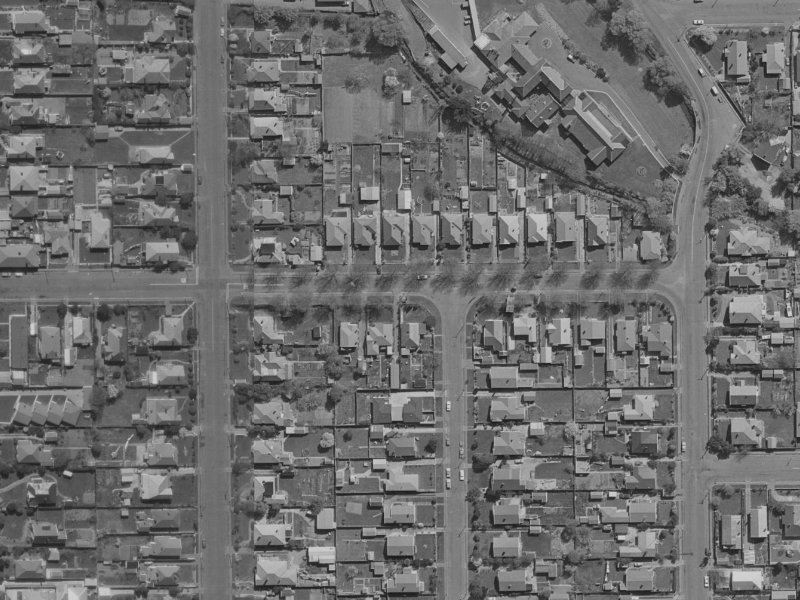 13 Dudley Street from the air, 1970-1974