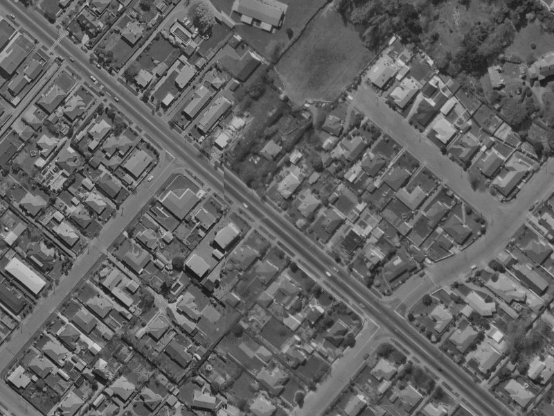 72 Memorial Avenue from the air, 1970-1974