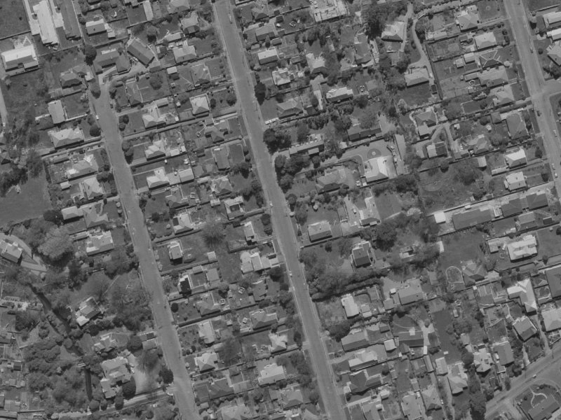 23 Bryndwr Road from the air, 1970-1974