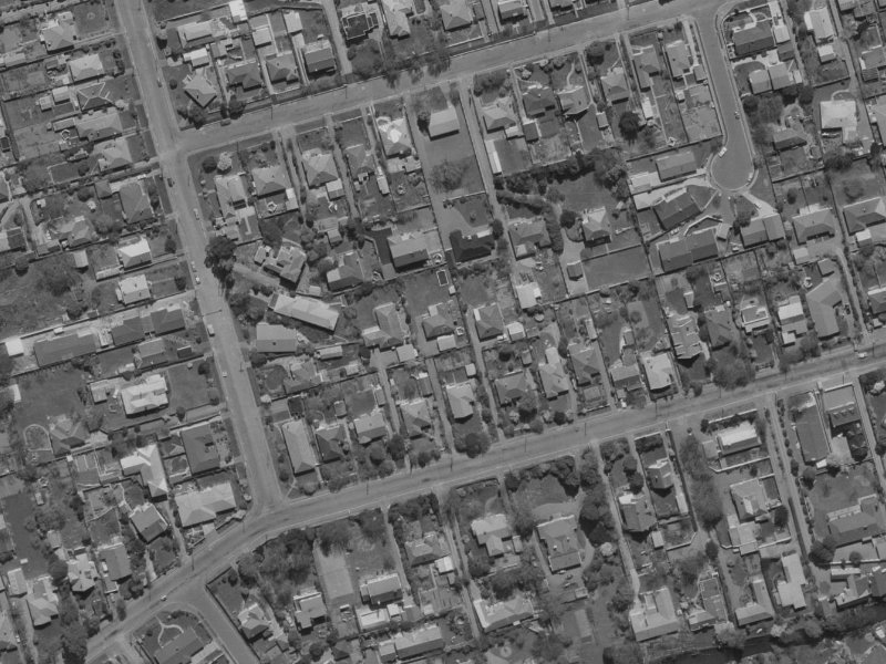 67A Glandovey Road from the air, 1970-1974