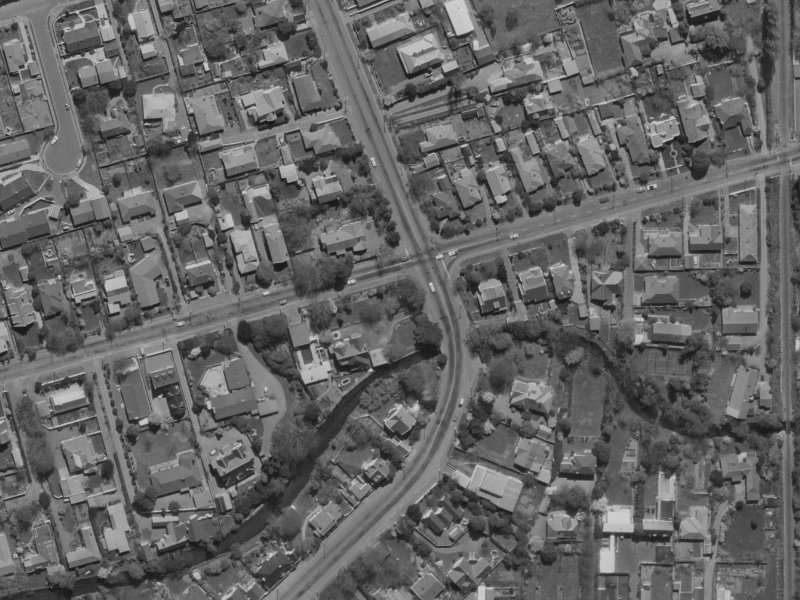 104 Glandovey Road from the air, 1970-1974