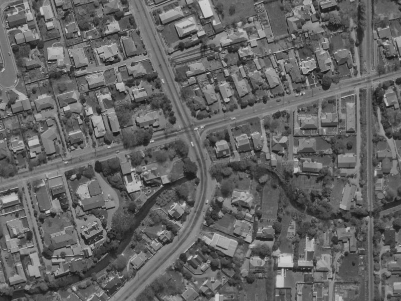 106 Glandovey Road from the air, 1970-1974