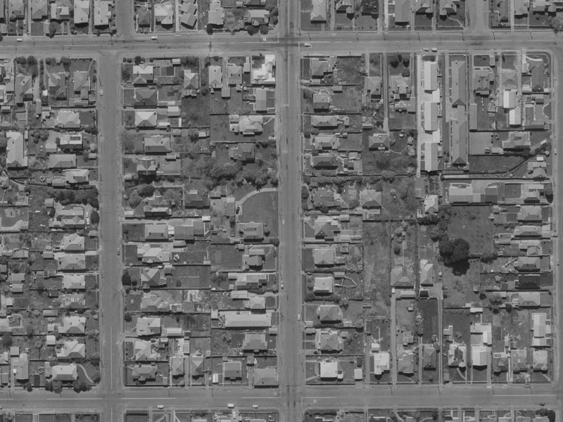544B Madras Street from the air, 1970-1974