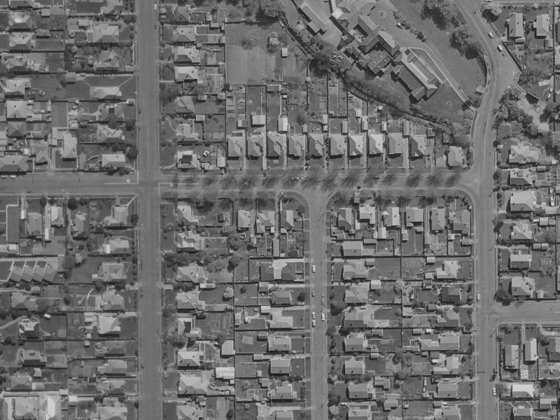 57 Slater Street from the air, 1970-1974