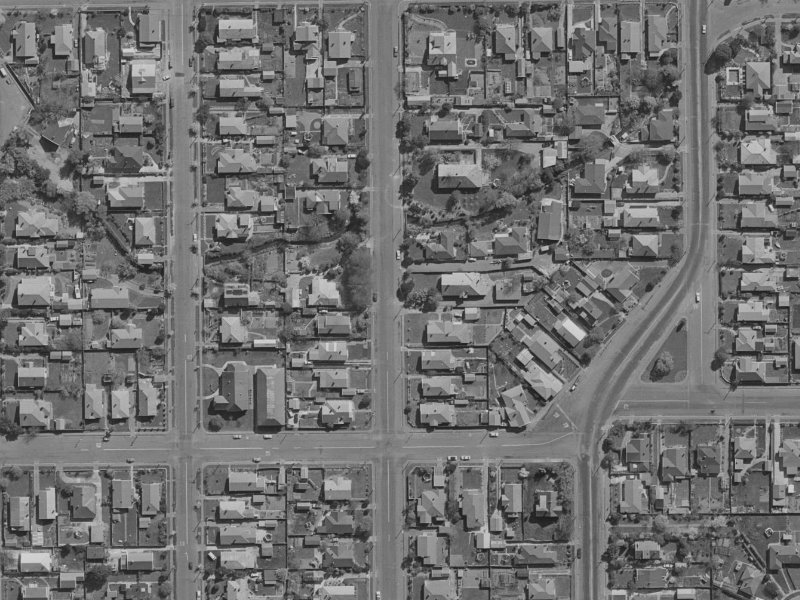 60a Chrystal Street from the air, 1970-1974