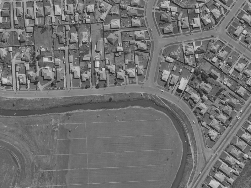 920 Avonside Drive from the air, 1970-1974