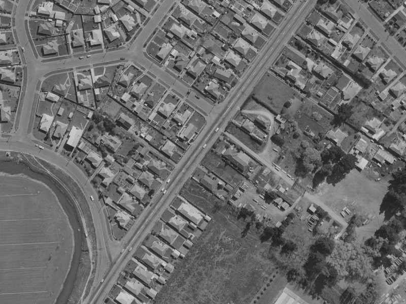 122E Wainoni Road from the air, 1970-1974