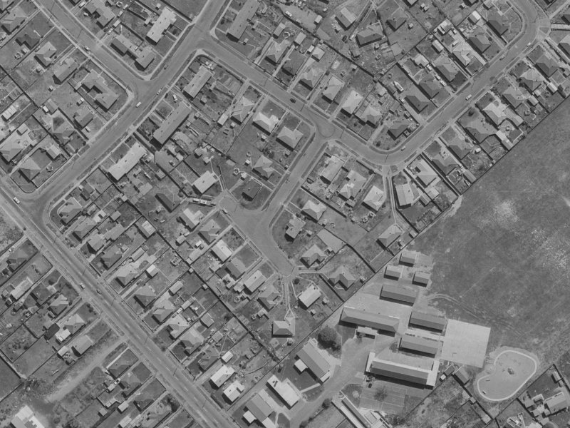 Twynham Place from the air, 1970-1974