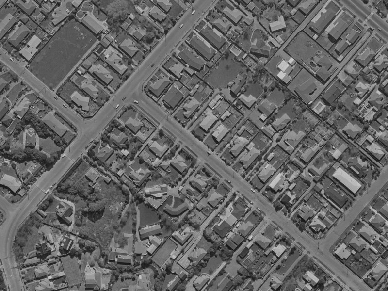 150 Hamilton Avenue from the air, 1970-1974