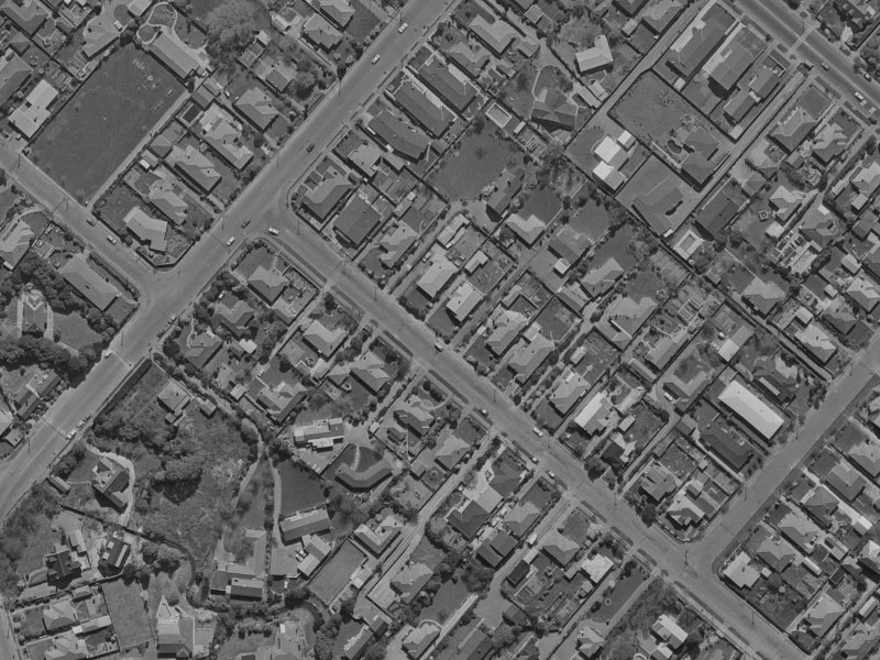 148 Hamilton Avenue from the air, 1970-1974