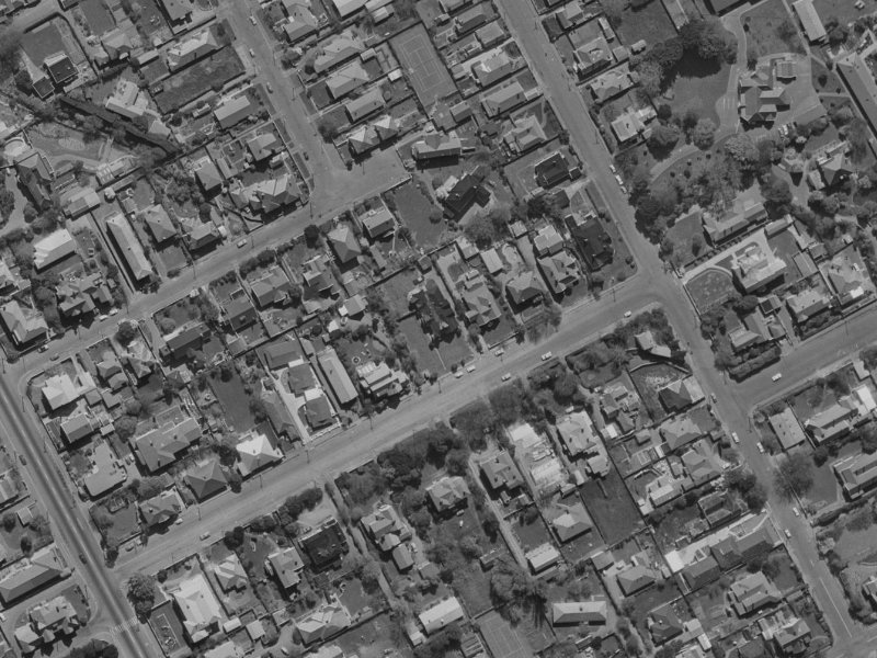 31 Webb Street from the air, 1970-1974