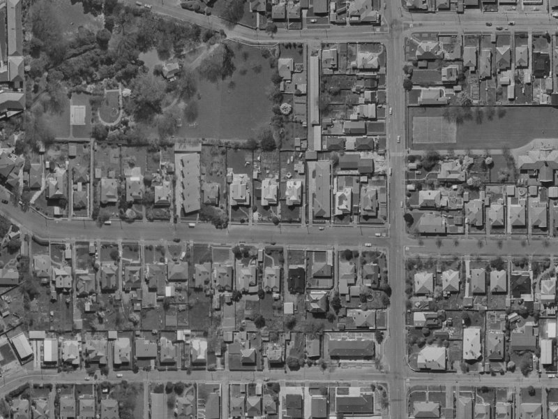 61 Ranfurly Street from the air, 1970-1974
