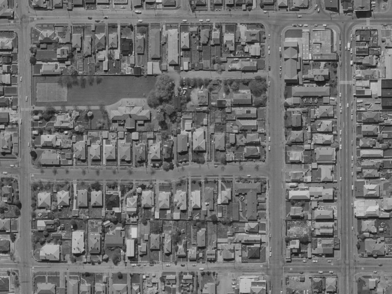 107 Ranfurly Street from the air, 1970-1974