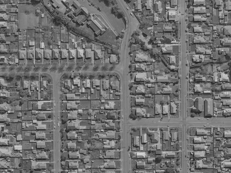 57 Stapletons Road from the air, 1970-1974