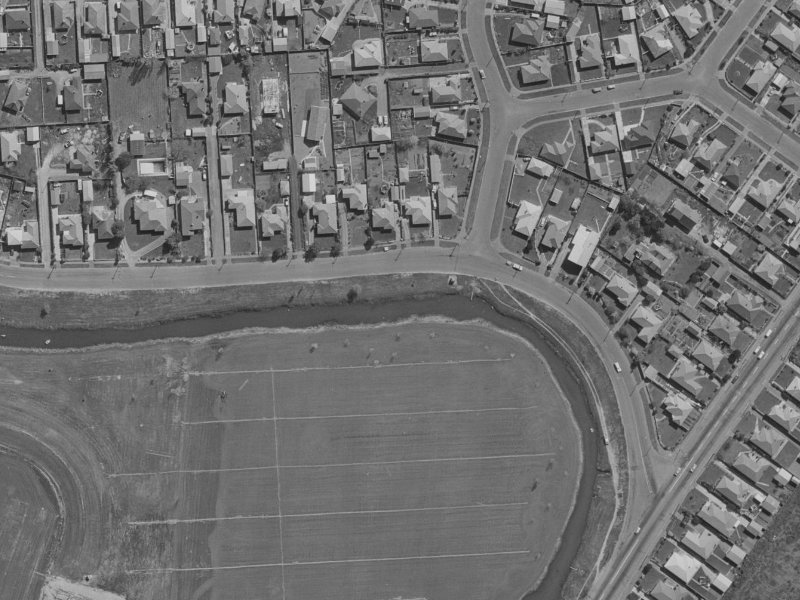 922 Avonside Drive from the air, 1970-1974