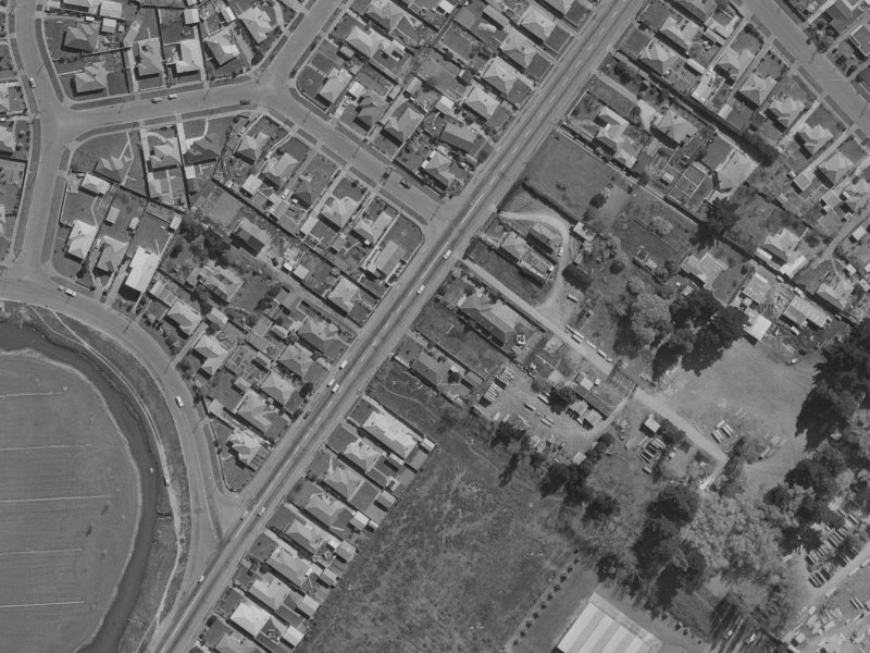 122A Wainoni Road from the air, 1970-1974