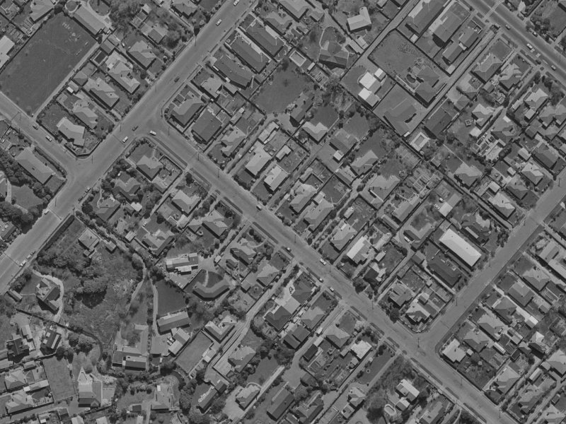 140 Hamilton Avenue from the air, 1970-1974