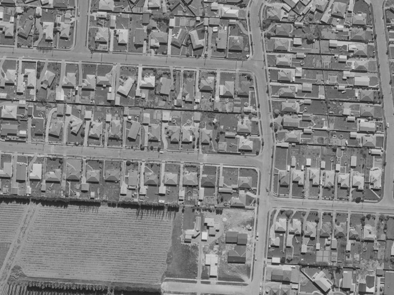 10 Delph Street from the air, 1970-1974