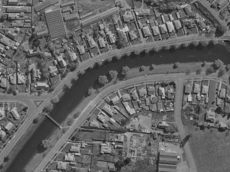 414 Avonside Drive from the air, 1970-1974