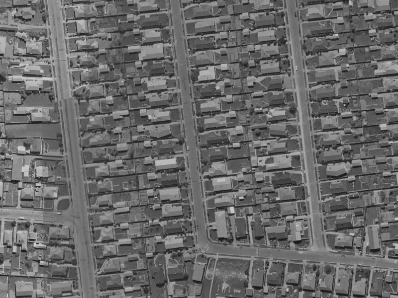 38 Carruthers Street from the air, 1970-1974