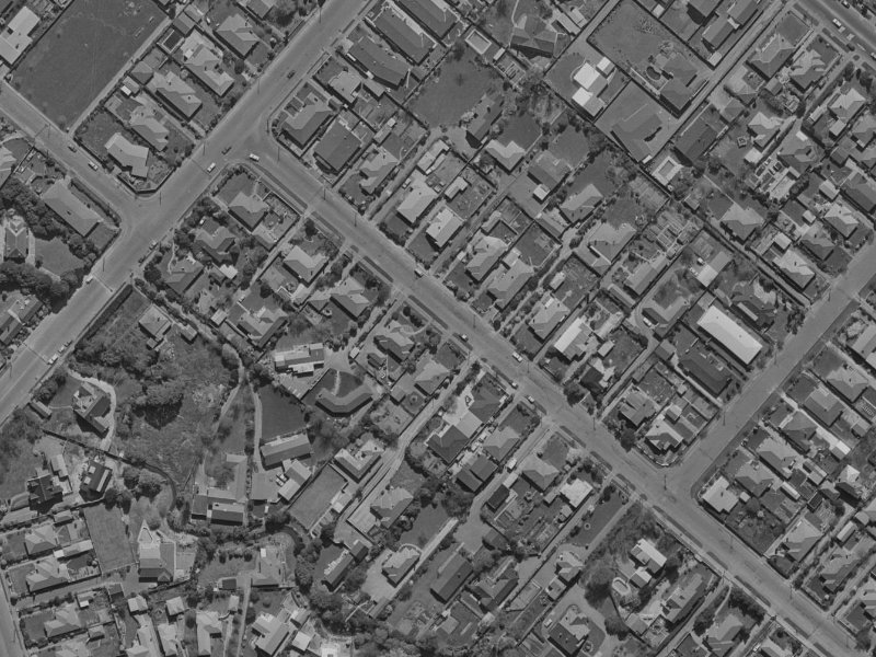 149 Hamilton Avenue from the air, 1970-1974