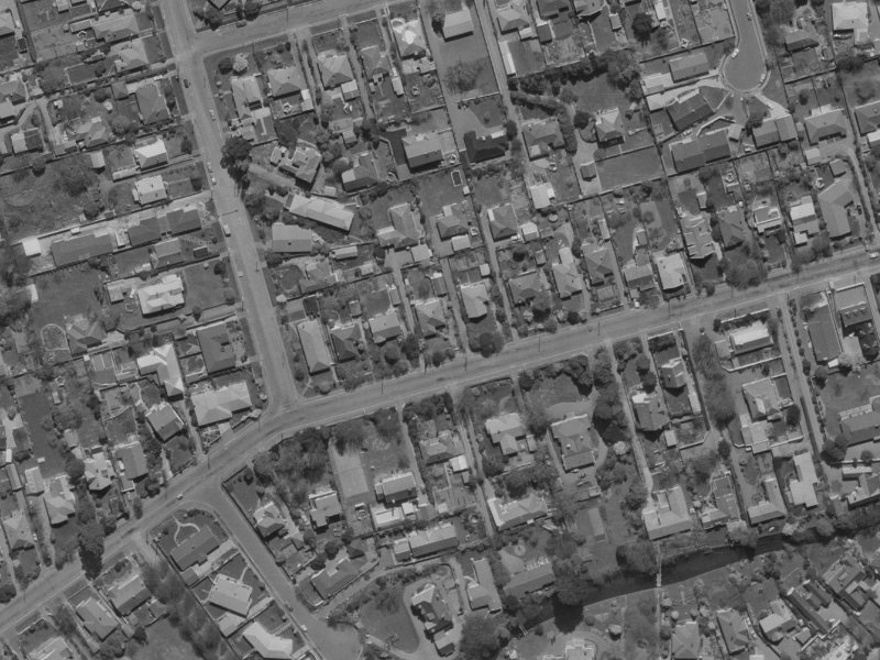 63A Glandovey Road from the air, 1970-1974