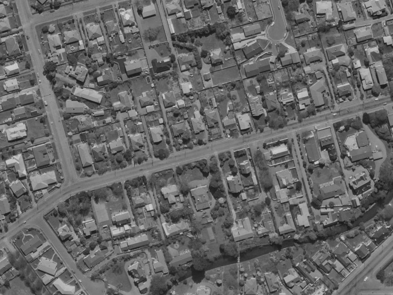 69 Glandovey Road from the air, 1970-1974