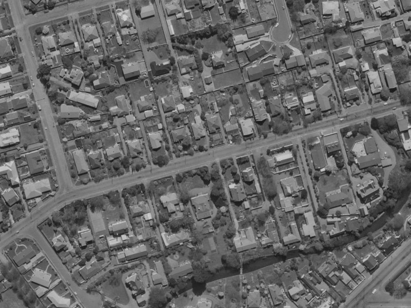 78B Glandovey Road from the air, 1970-1974