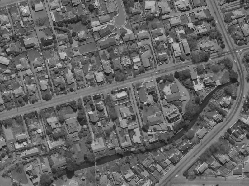 88 Glandovey Road from the air, 1970-1974