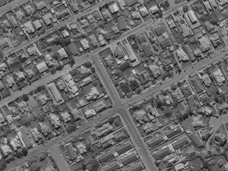 120B Winchester Street from the air, 1970-1974