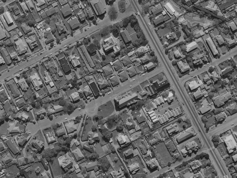 33 Church Lane from the air, 1970-1974