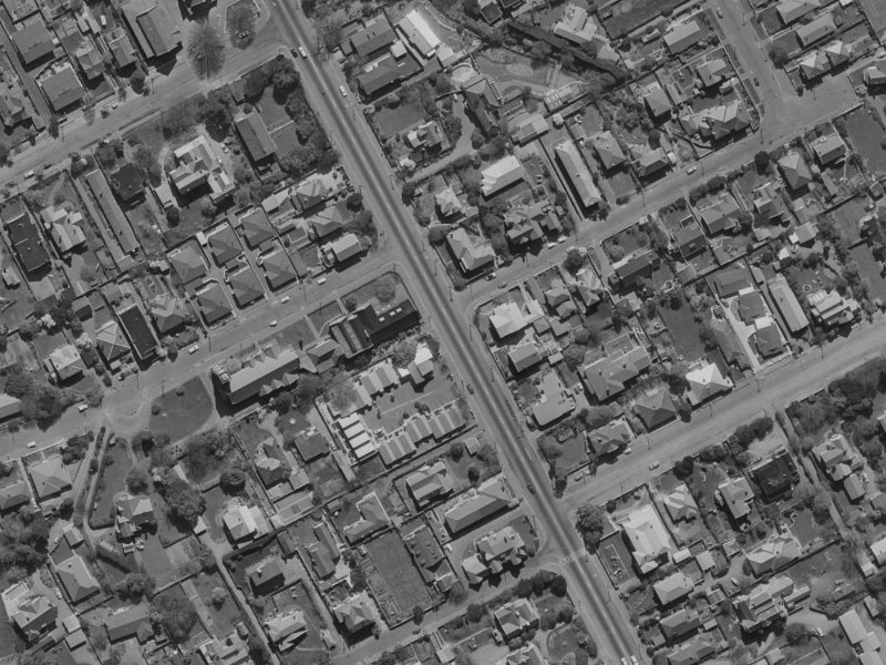 127 Papanui Road from the air, 1970-1974