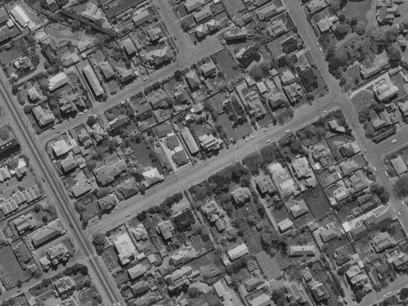 29 Webb Street from the air, 1970-1974