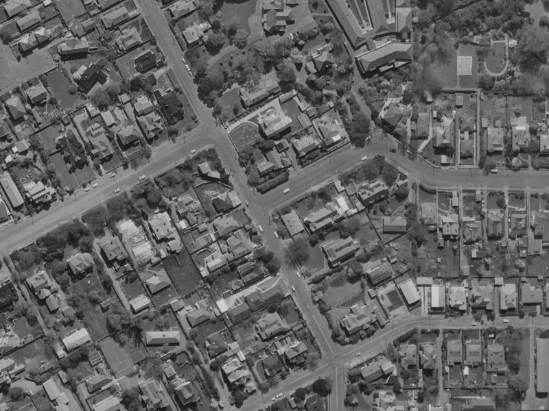 64 Bristol Street from the air, 1970-1974