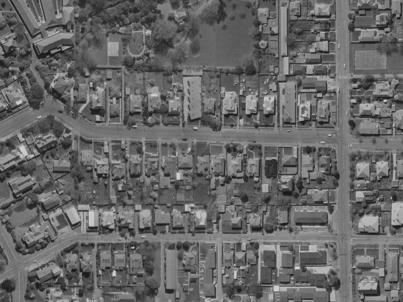 50 Ranfurly Street from the air, 1970-1974