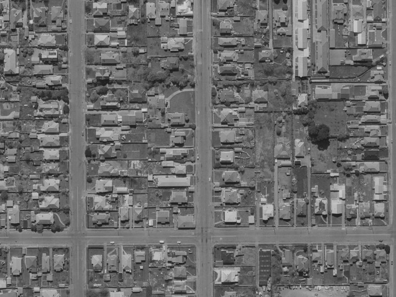 117 Packe Street from the air, 1970-1974
