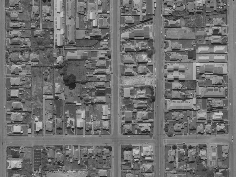 120A Packe Street from the air, 1970-1974
