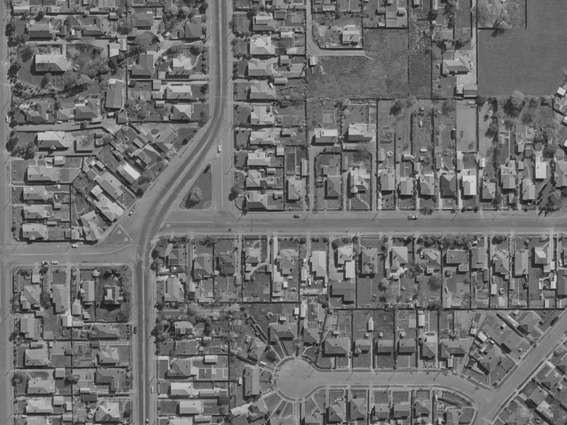 9 Medway Street from the air, 1970-1974