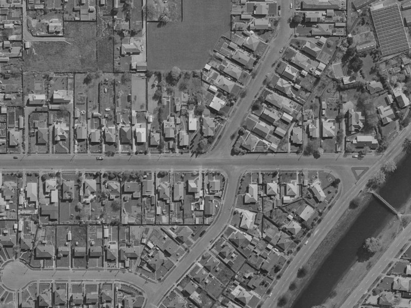 45 Medway Street from the air, 1970-1974